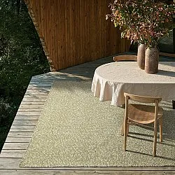 Indoor/Outdoor rug - Orta Wool Look (moss green)