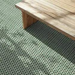 Indoor/Outdoor rug - Coastal Wool Look (green/white)