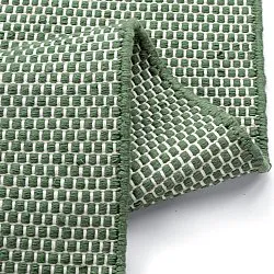 Indoor/Outdoor rug - Coastal Wool Look (green/white)
