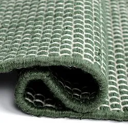 Indoor/Outdoor rug - Coastal Wool Look (green/white)