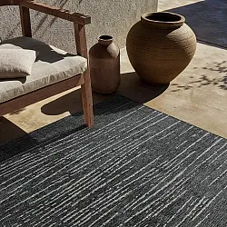Indoor/Outdoor rug - Ragusa (black/cream)