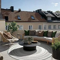 Round rug - Indoor/Outdoor Angus (green)