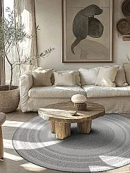 Round rug - Indoor/Outdoor Angus (grey)