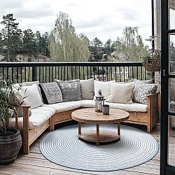 Round rug - Ferragudo (blue)