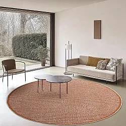 Round rug - Tromsø (orange)