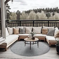 Round rug - Tromsø (grey)
