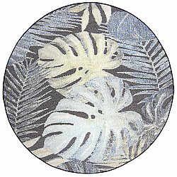 Round rug - Indoor/Outdoor Maui (black/multi)