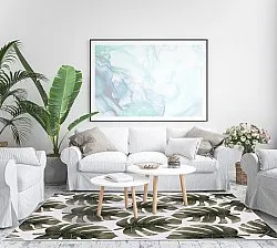 Wilton rug - Falling Leaves (green)