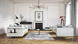 Wilton rug - Santi (grey/white)