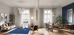 Wool rug - Hamilton (Classic Blue)