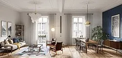 Wilton rug - Feres (grey/beige/multi)