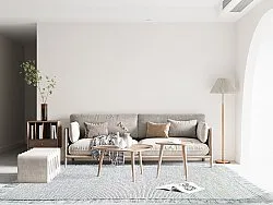 Wool rug - Pike (blue)
