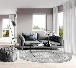 Round rug - Santi (grey/white)