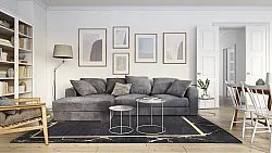 Wilton rug - Cerasia (black/gold)