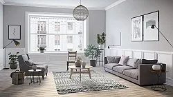 Wilton rug - Ovada (black/white)