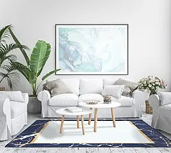 Wilton rug - Cerasia (navy/white/gold)