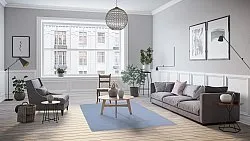 Wool rug - Hamilton (Faded Denim)