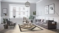 Wilton rug - Pavia (beige/black)
