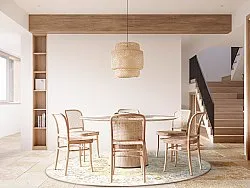 Round rug - Adeleine (ochra)
