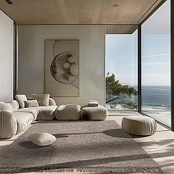 Shaggy rugs - Alba Natural Cotton Shaggy (taupe)