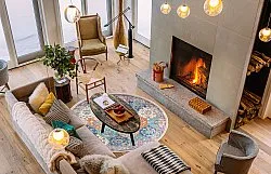Round rug - Bohemia (pink/blue)