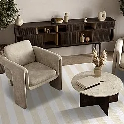 Cotton rug - Nilo (beige)