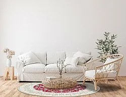 Round rug - Arabella (red)
