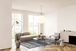Wilton rug - Livley (dark blue)