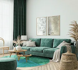 Round rug - Lazio (green)