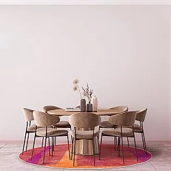 Round rug - Asti (red)