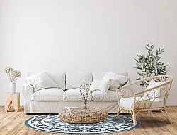 Round rug - Ember (blue)
