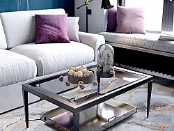 Wilton rug - Genova (grey/white/gold)
