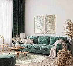 Round rug - Gombalia (light green)