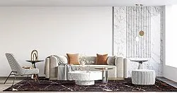 Wilton rug - Nara (black/gold)