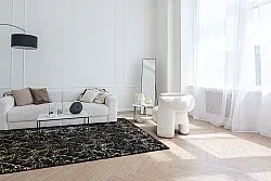 Wilton rug - Alden (black/gold)
