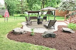 Round rug - Indoor/Outdoor Athena (beige)