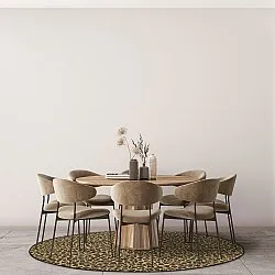 Round rug - Leopard (brown)