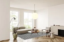 Indoor/Outdoor rug - Otto (black)