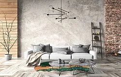 Round rug - Padova (green/orange)