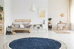 Round rug - Dallas (blue)