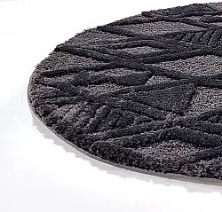 Round rugs - Rostock (black)