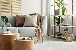 Round rug - Santi (light pink/white)