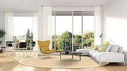 Round rug (sisal) - Agave (sand)