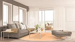 Round rug (sisal) - Agave (apricot)