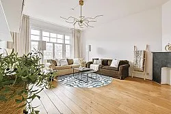 Round rug - Indoor/Outdoor Trenton (white/blue)