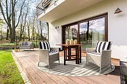Round rug - Indoor/Outdoor Baldwin (cream/beige)