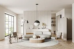 Round rug - Indoor/Outdoor Baltimore (cream)