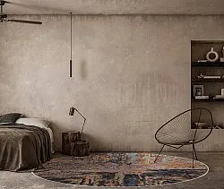 Round rug - Tizzano (gold/multi)
