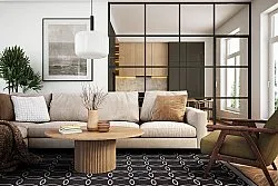 Indoor/Outdoor rug - Dewey (black)