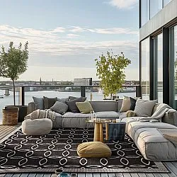 Indoor/Outdoor rug - Dewey (black)